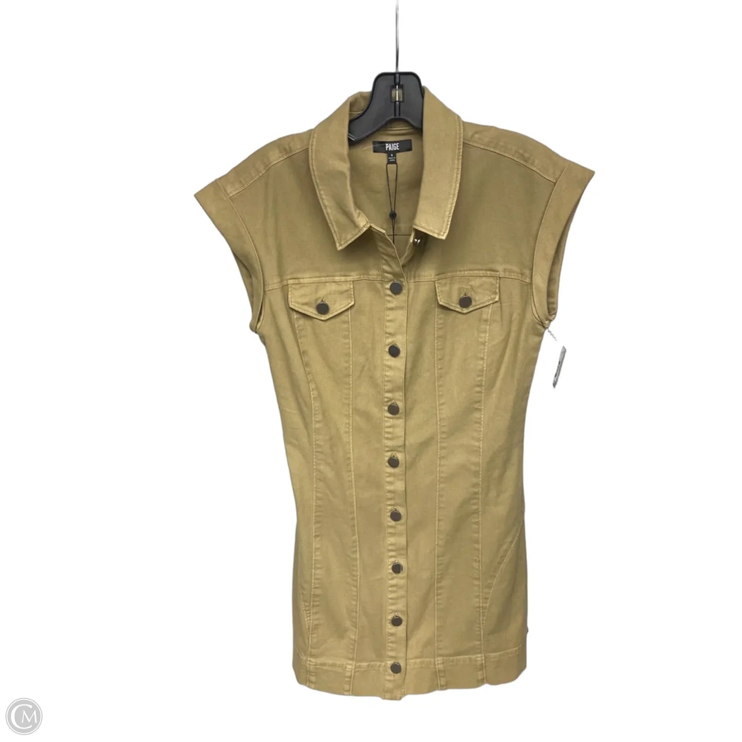Dress Casual Midi By Paige In Tan, Size: 4