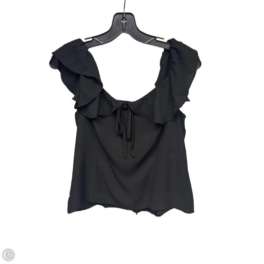 Top Sleeveless By Loft In Black, Size: M