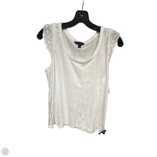 Top Sleeveless By Banana Republic In White, Size: S