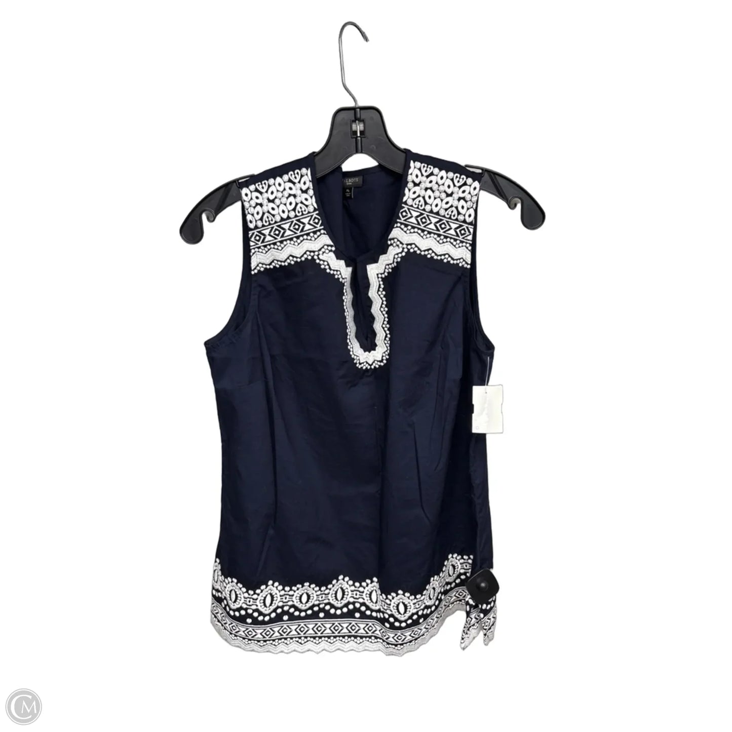 Top Sleeveless By Talbots In Navy, Size: Mp