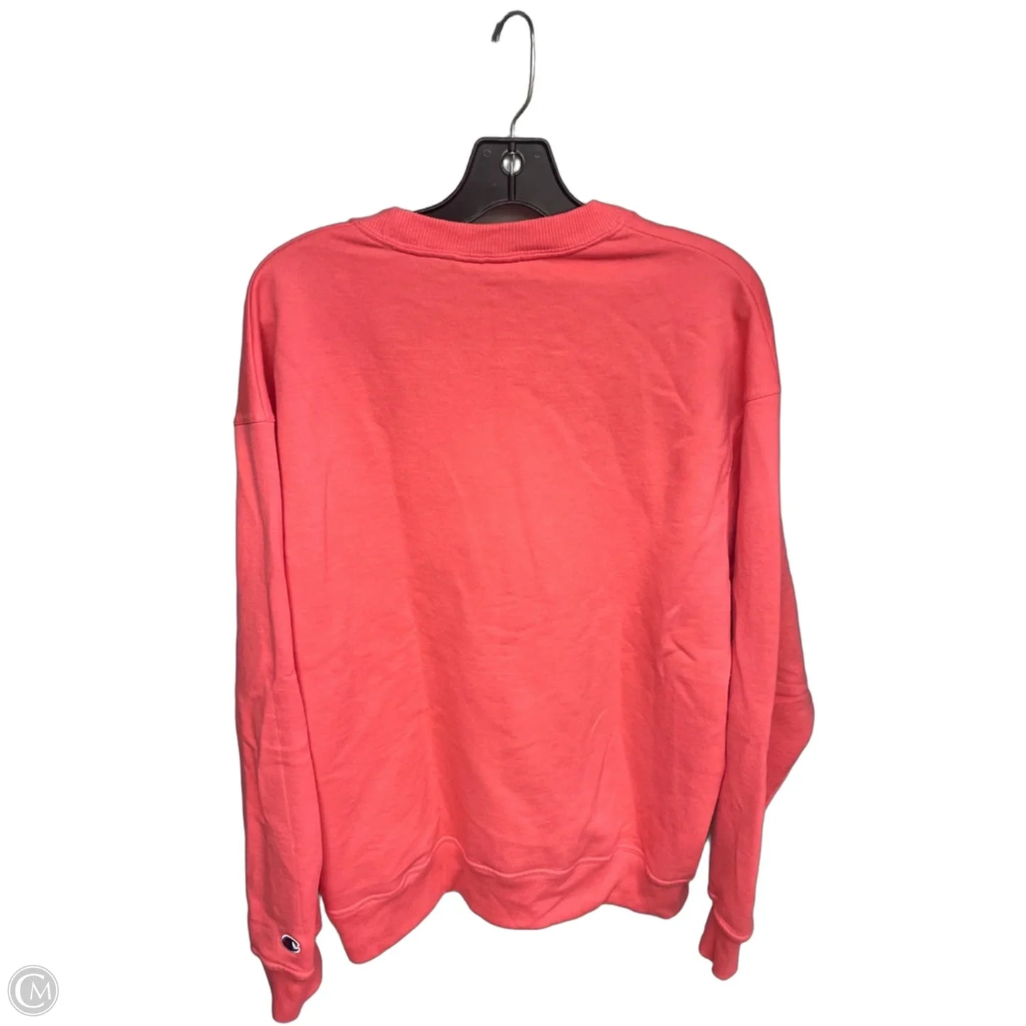 Athletic Sweatshirt Crewneck By Champion In Pink, Size: L