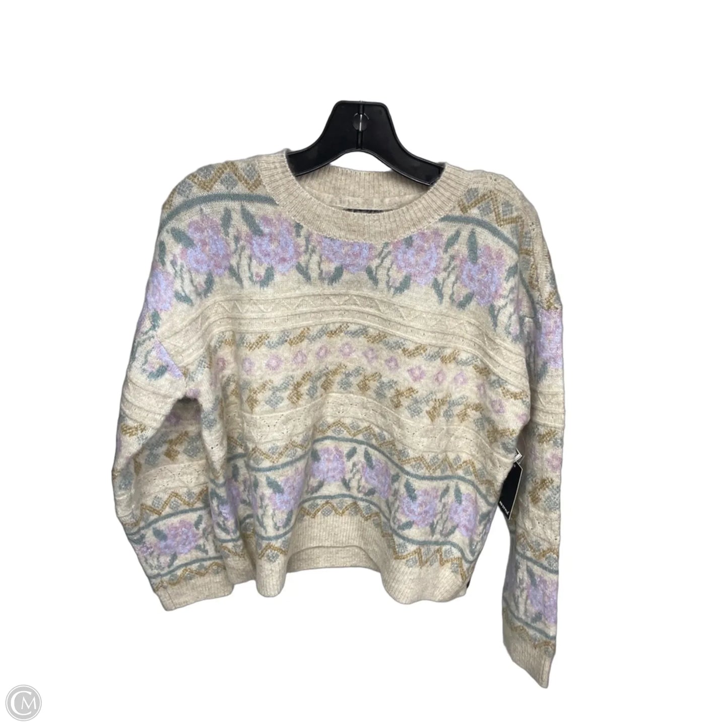 Sweater By Rd Style In Cream, Size: M