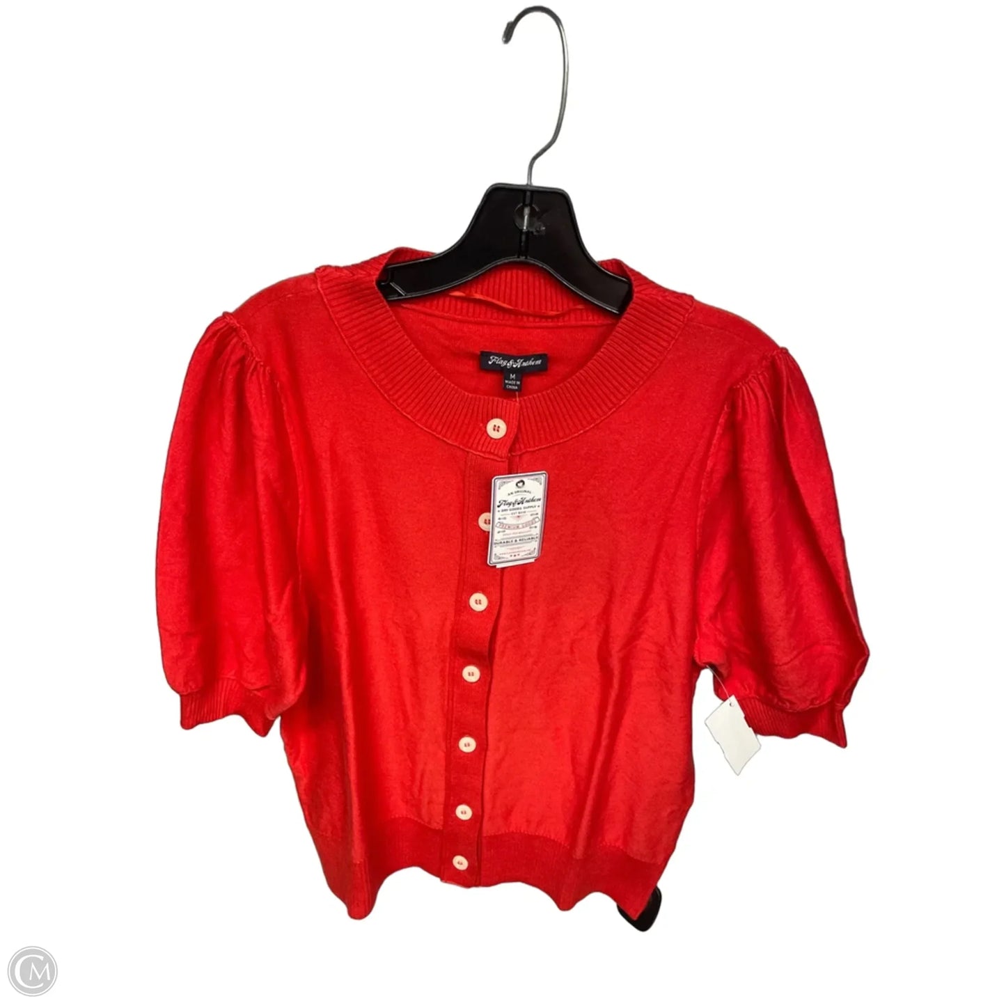 Top Short Sleeve By Clothes Mentor In Orange, Size: M