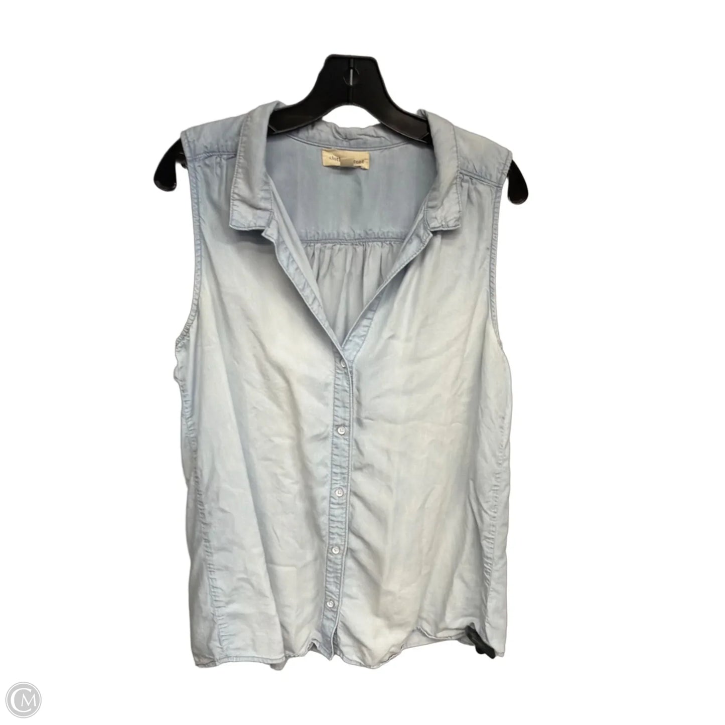 Top Sleeveless By Cloth & Stone In Blue, Size: L
