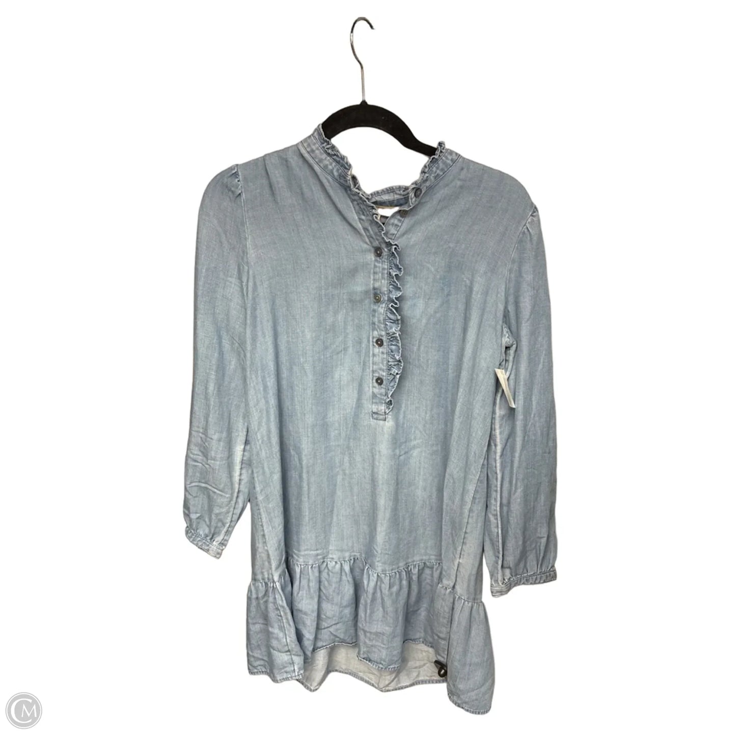 Dress Casual Midi By Loft In Blue, Size: M