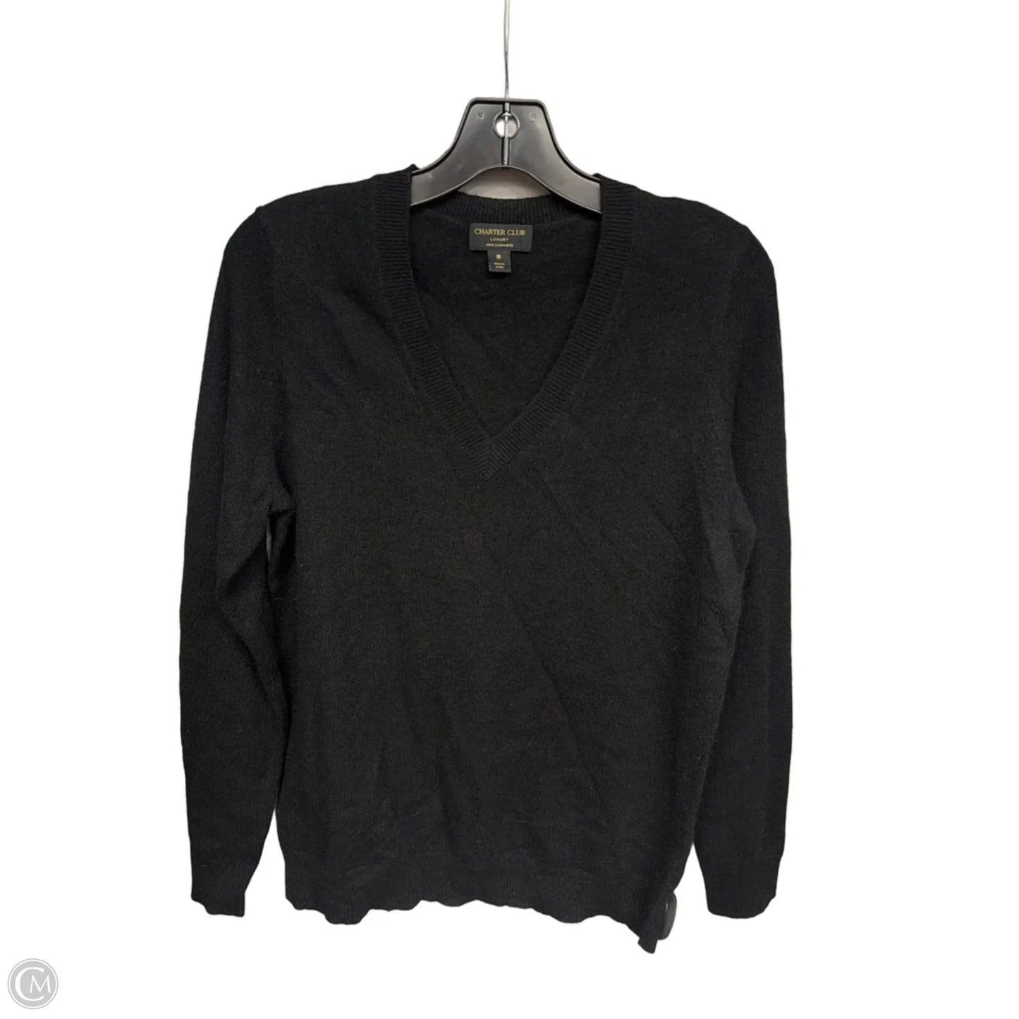 Sweater Cashmere By Charter Club In Black, Size: M