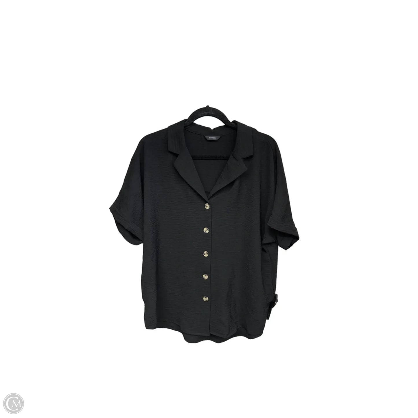 Top Short Sleeve By Dokotoo In Black, Size: L