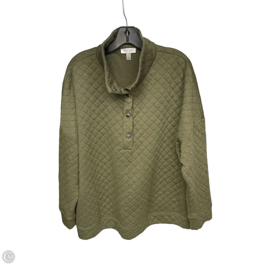 Sweater By Cable And Gauge In Green, Size: 2x