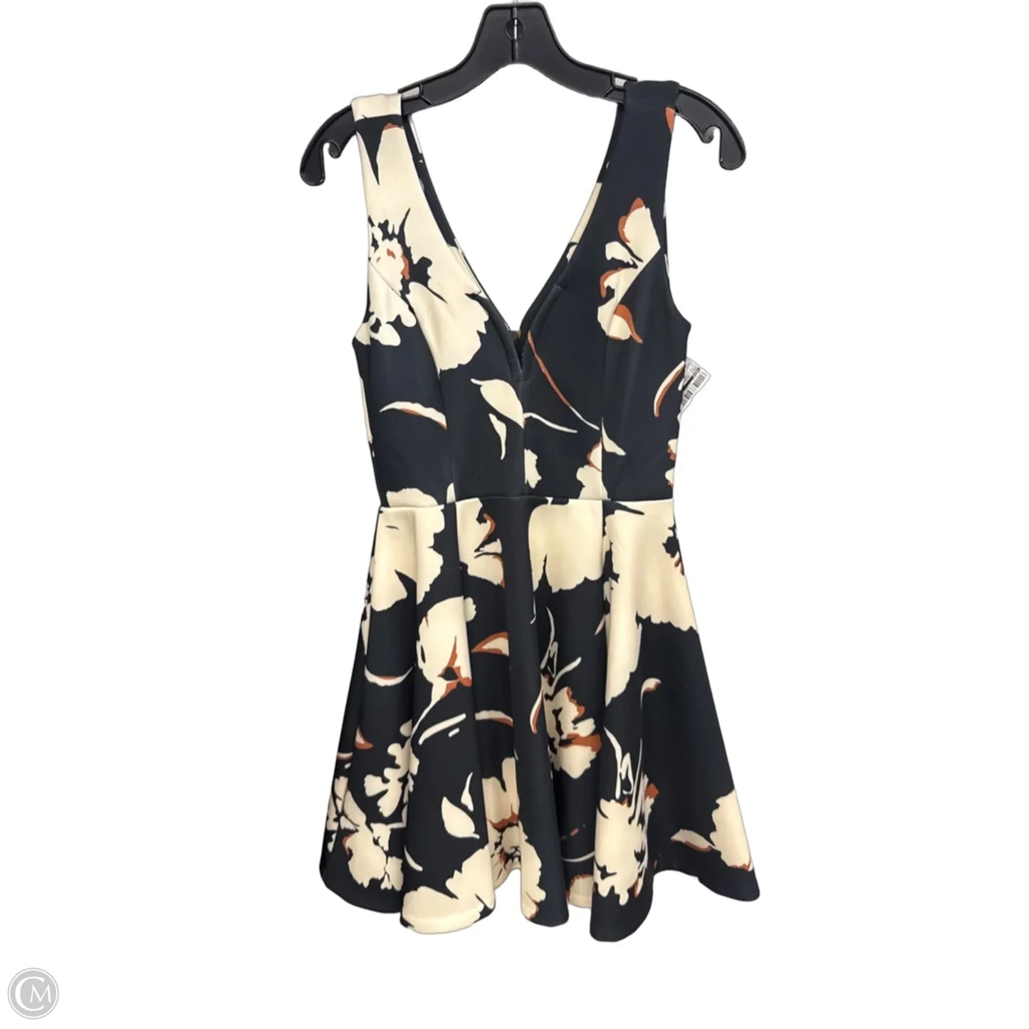 Dress Casual Midi By Maeve In Black & Orange, Size: 2
