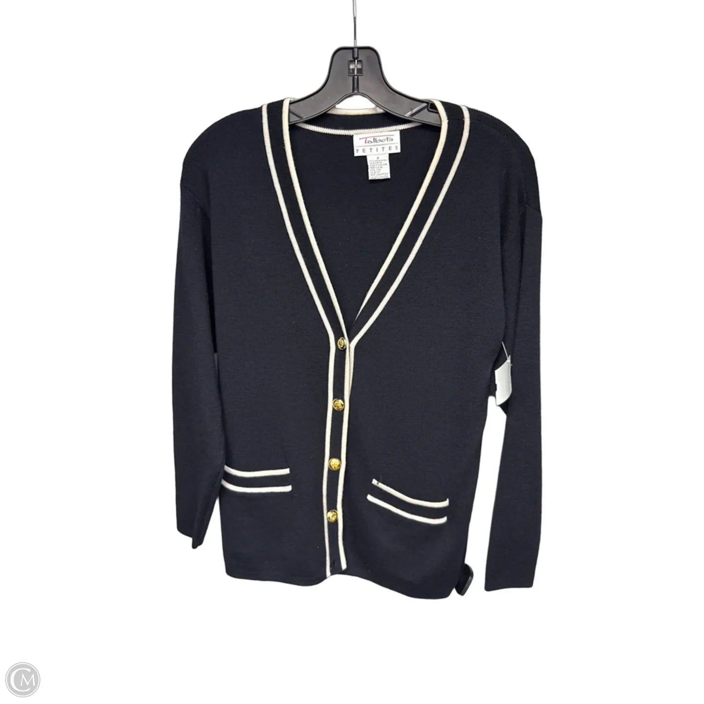 Cardigan By Talbots In Black, Size: Sp