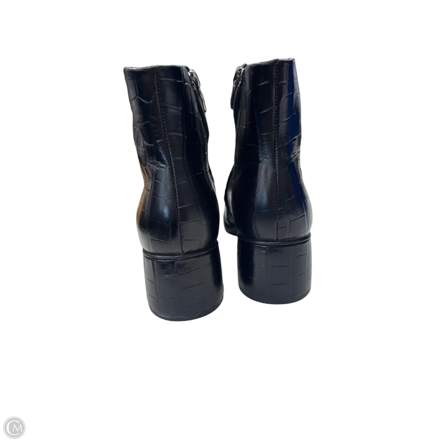 Boots Ankle Heels By Ecco In Black, Size: 7