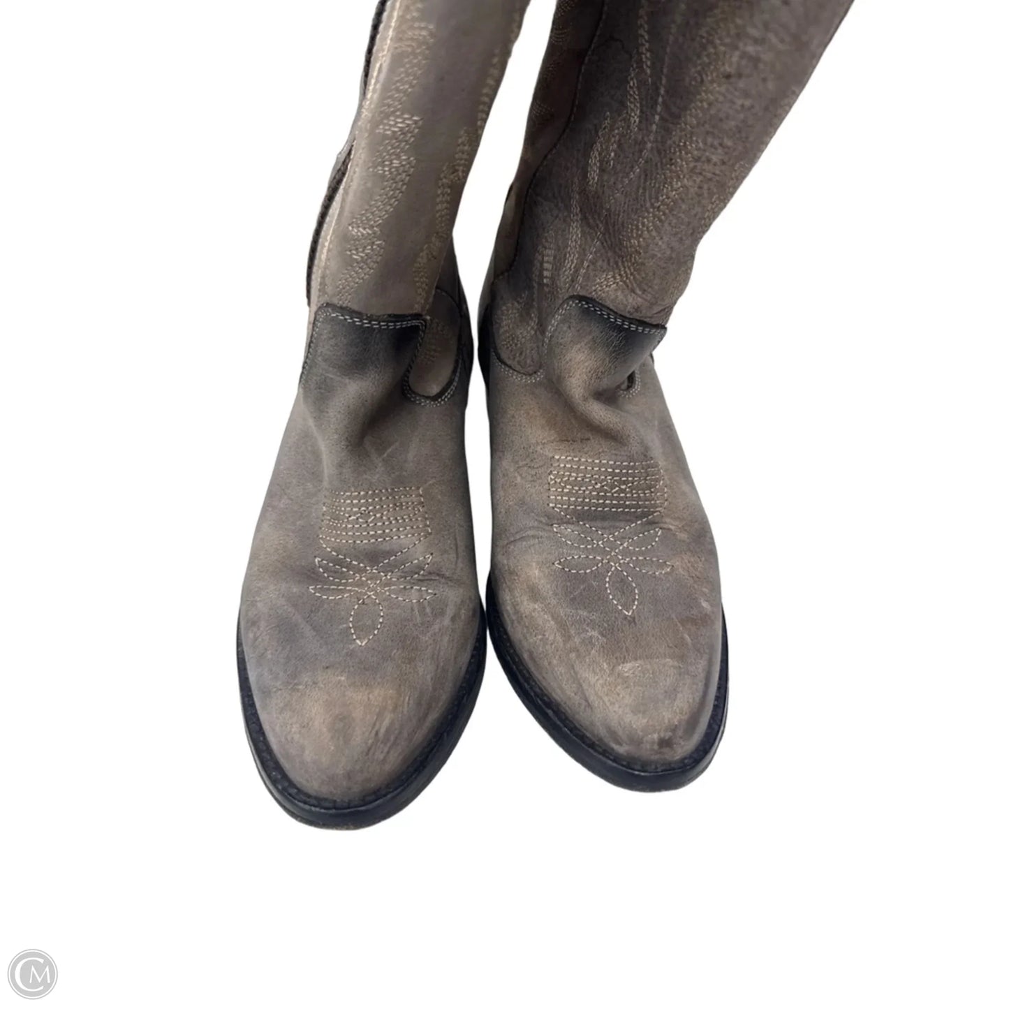 Boots Western By Steve Madden In Grey, Size: 6.5