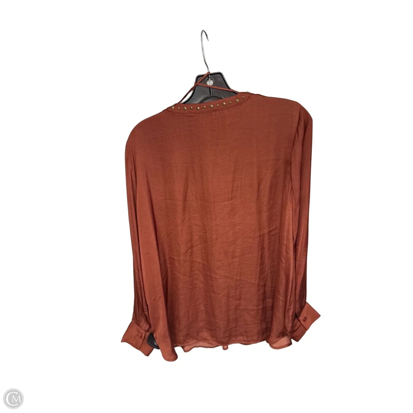 Top Long Sleeve By Catherine Malandrino In Orange, Size: L