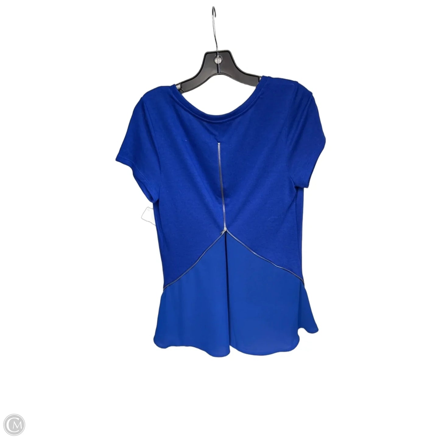 Top Short Sleeve By Inc In Blue, Size: L