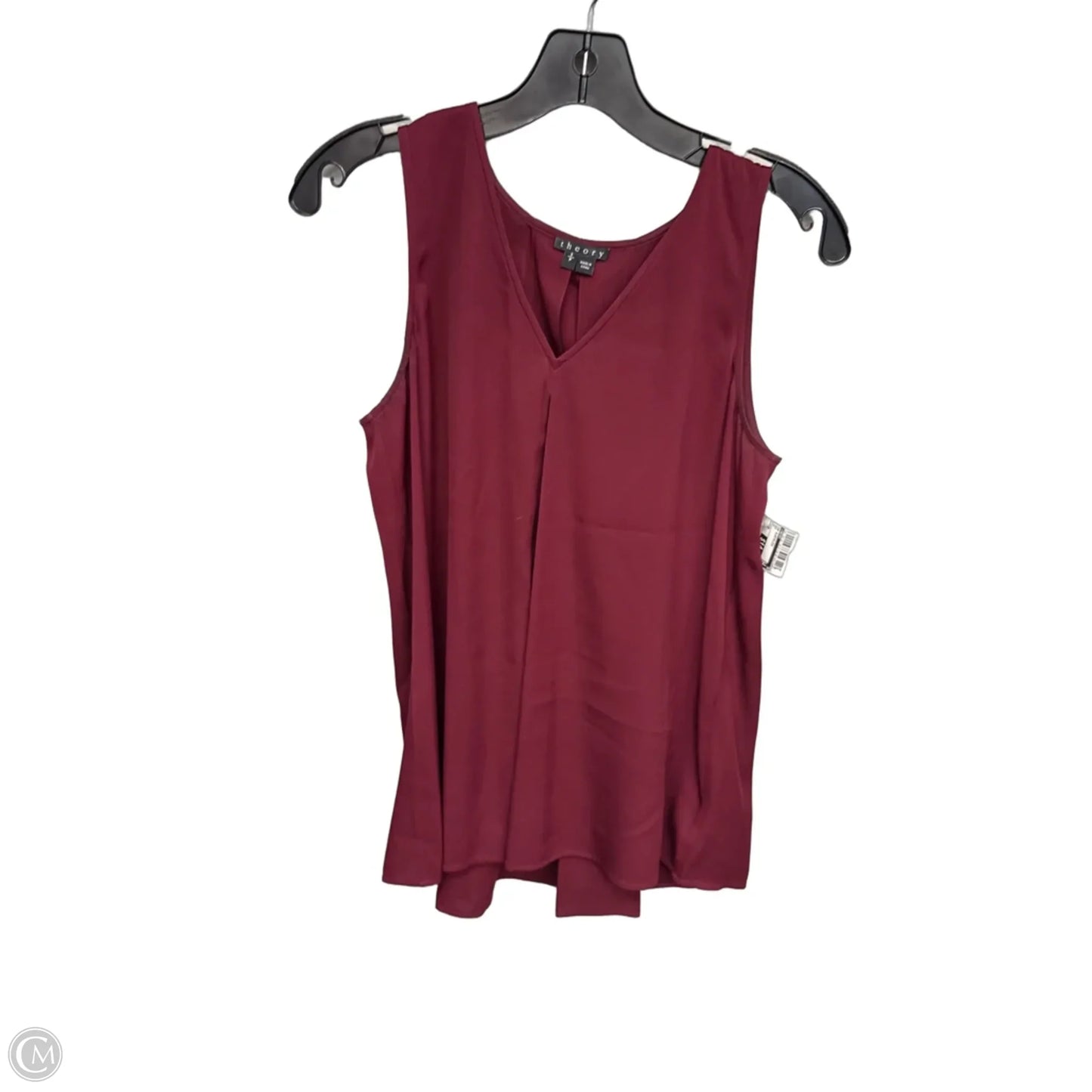 Top Sleeveless By Theory In Red, Size: Sp