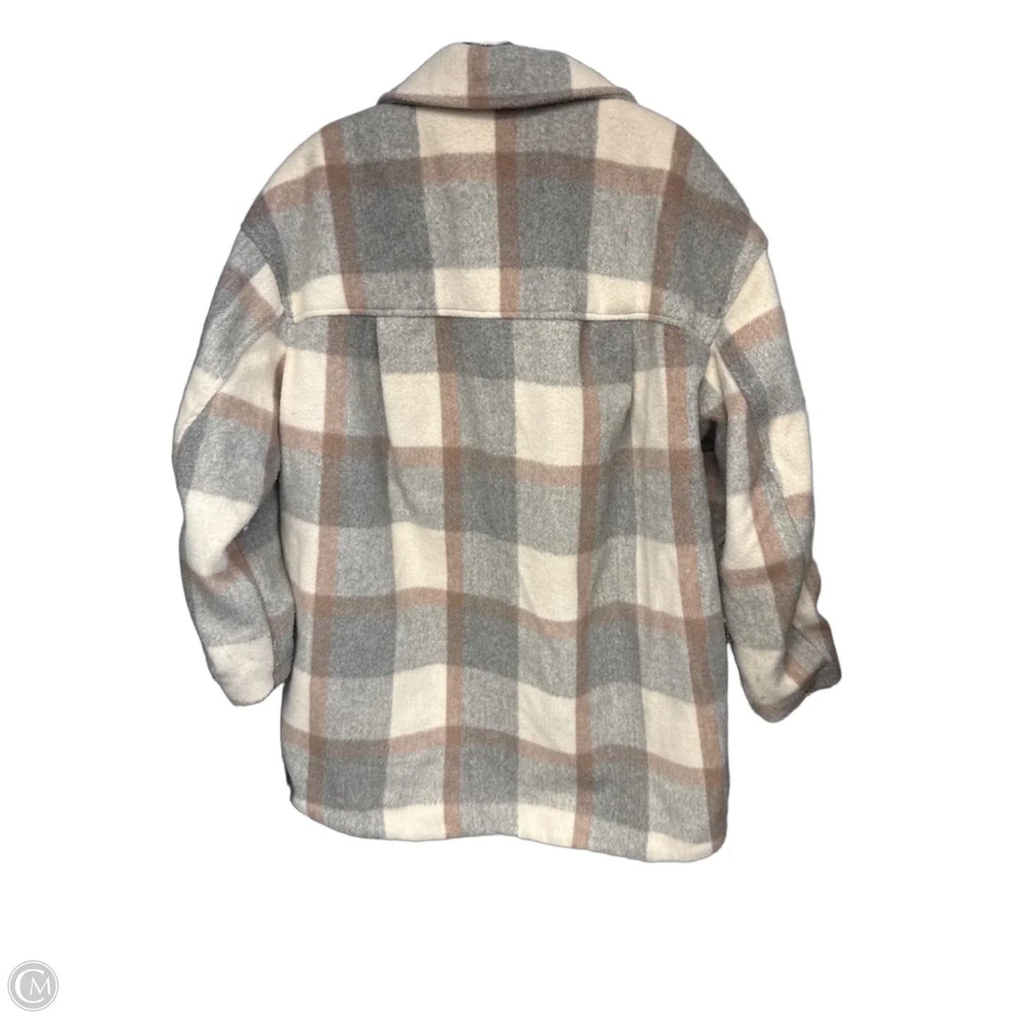 Jacket Other By H&m In Cream & Grey, Size: S