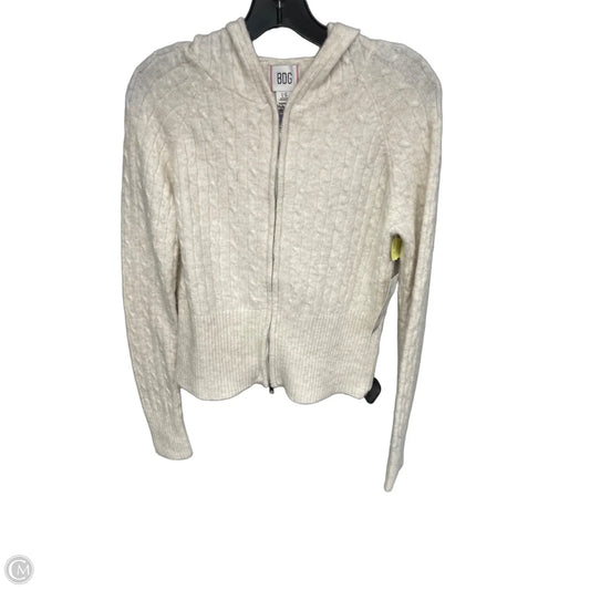 Sweatshirt Hoodie By Bdg In Cream, Size: L