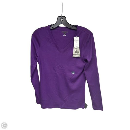 Top Long Sleeve By Lands End In Purple, Size: Xs