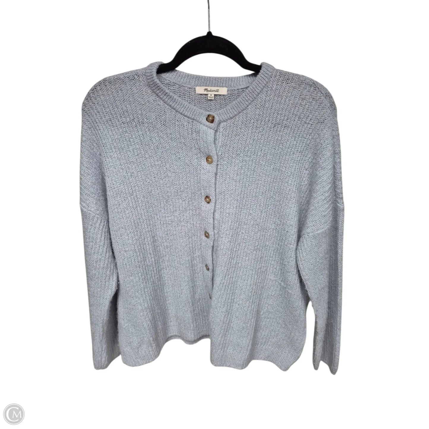 Sweater Cardigan By Madewell In Blue, Size: M