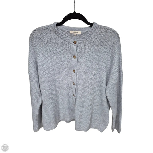 Sweater Cardigan By Madewell In Blue, Size: M