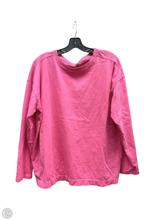 Top Long Sleeve By Old Navy In Pink, Size: Xl