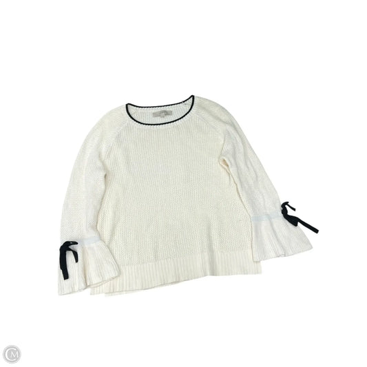 Sweater By Loft In Cream, Size: M