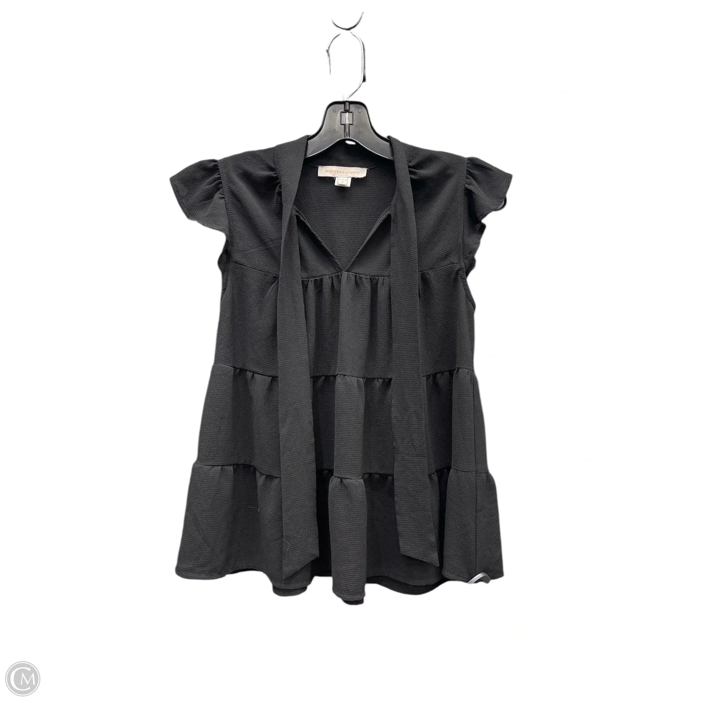 Top Sleeveless By Monteau In Black, Size: S