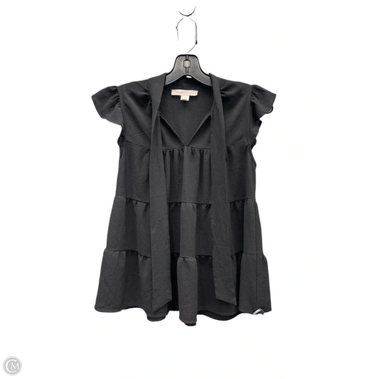 Top Sleeveless By Monteau In Black, Size: S