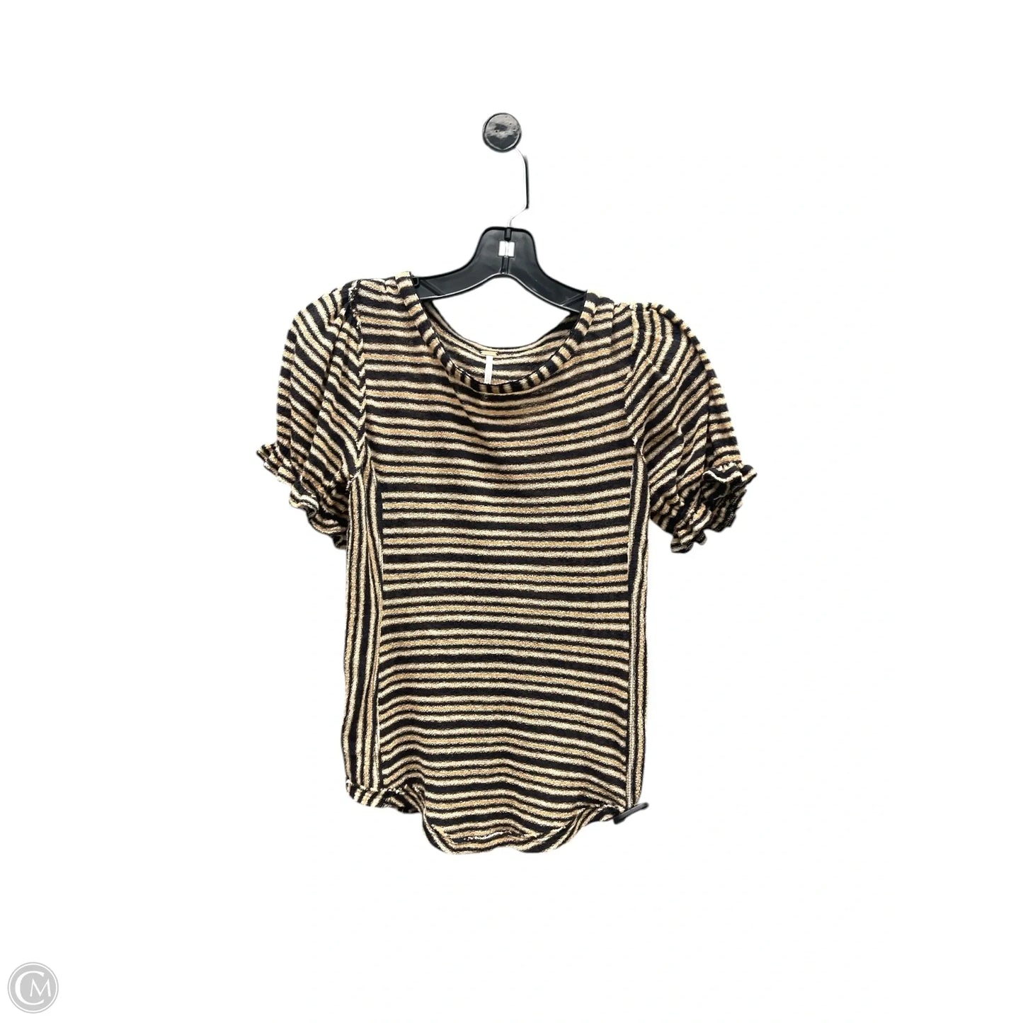 Top Short Sleeve By Free People In Orange, Size: M