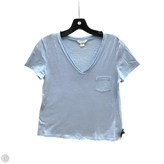 Top Short Sleeve Basic By Caslon In Blue, Size: M