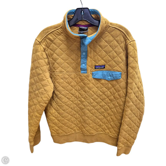 Athletic Sweatshirt Crewneck By Patagonia In Yellow, Size: S