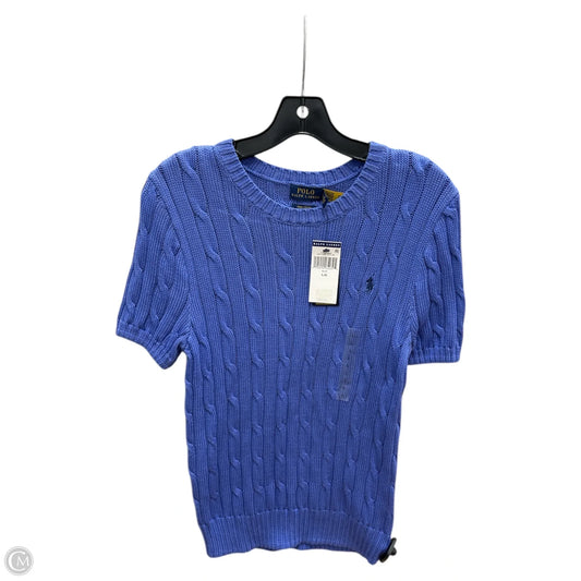 Top Short Sleeve By Polo Ralph Lauren In Blue, Size: L