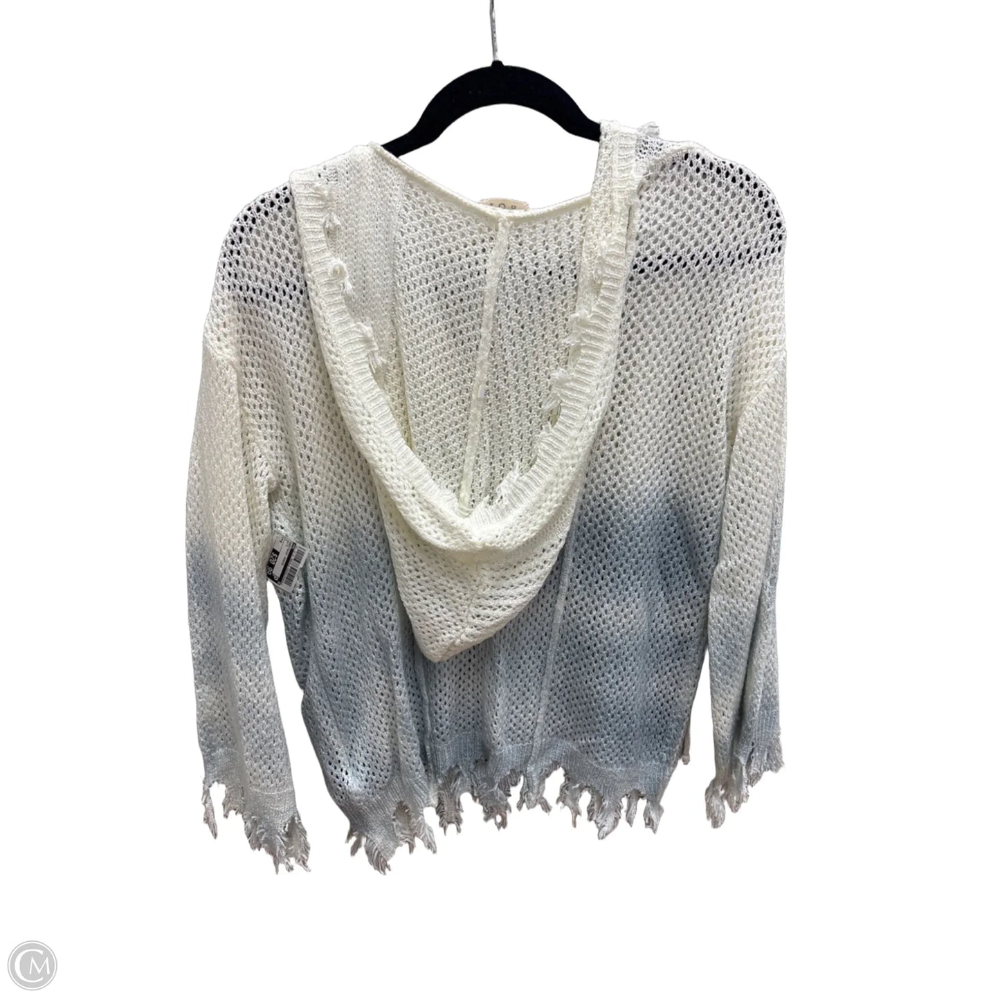 Sweatshirt Hoodie By Pol In White, Size: M