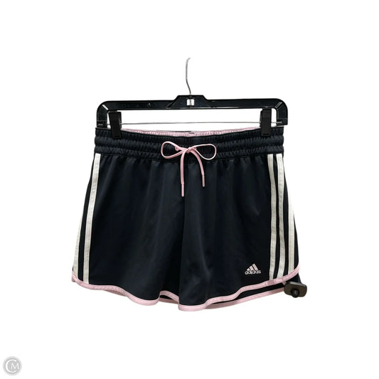 Athletic Shorts By Adidas In Grey & Pink, Size: S