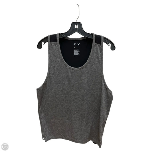 Athletic Tank Top By Flx In Grey, Size: M
