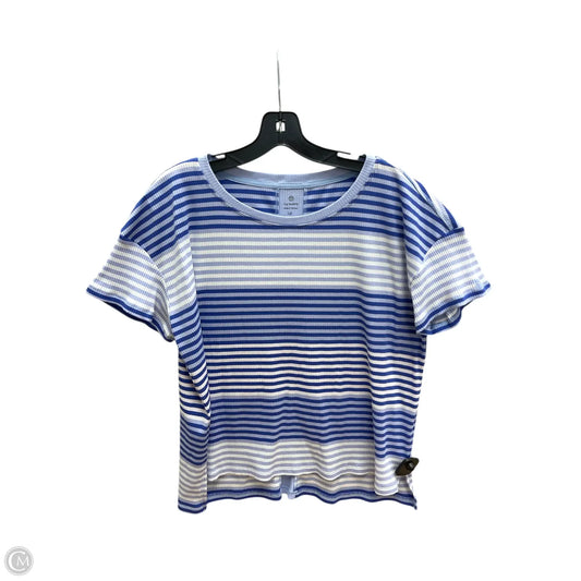 Top Short Sleeve By Talbots In Blue, Size: Lp