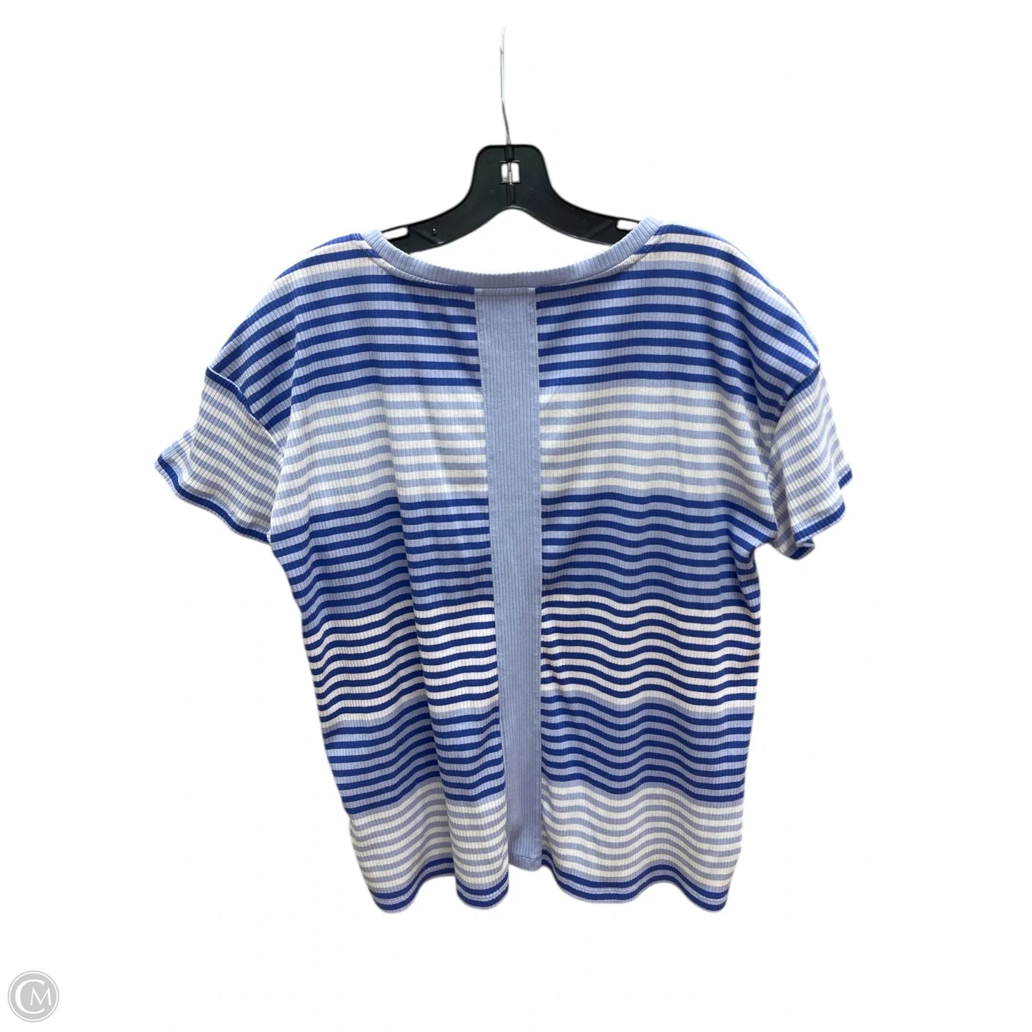 Top Short Sleeve By Talbots In Blue, Size: Lp