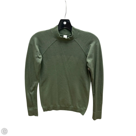 Athletic Top Long Sleeve Crewneck By Lululemon In Green, Size: S