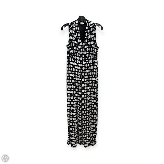 Dress Casual Maxi By Chicos In Black & White, Size: L