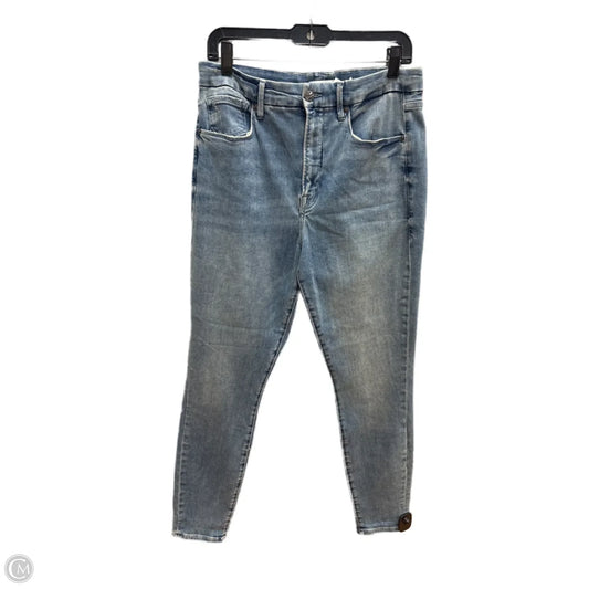 Jeans Skinny By Good American In Blue Denim, Size: 14