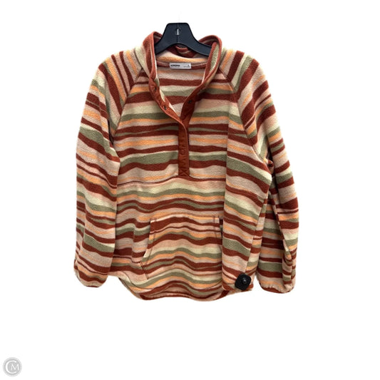 Sweater By Sonoma In Orange & Tan, Size: Xl