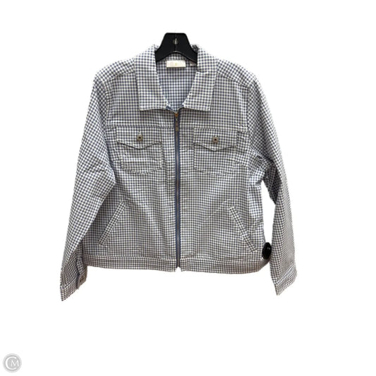 Jacket Other By Belle By Kim Gravel In Blue & White, Size: L