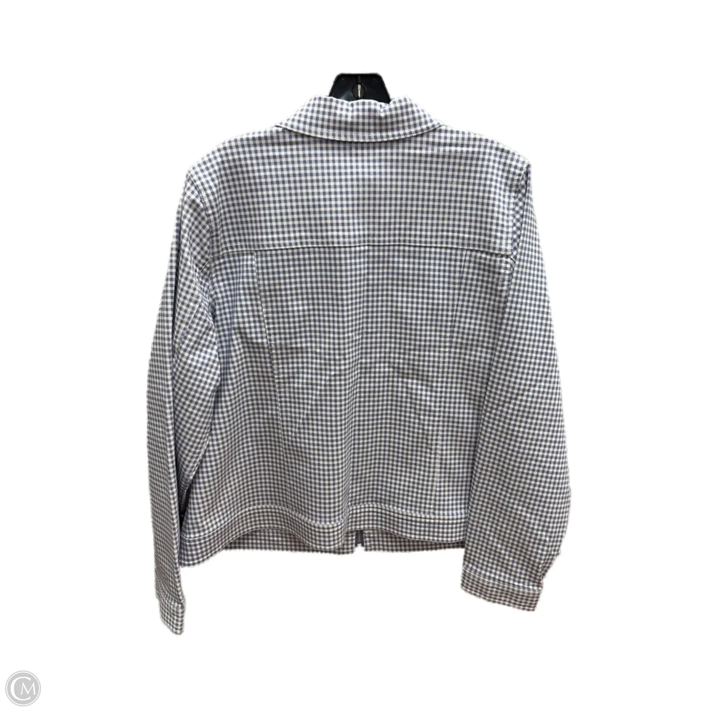 Jacket Other By Belle By Kim Gravel In Blue & White, Size: L