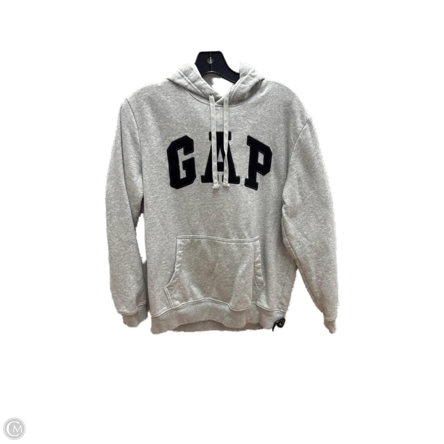 Sweatshirt Hoodie By Gap In Grey, Size: S