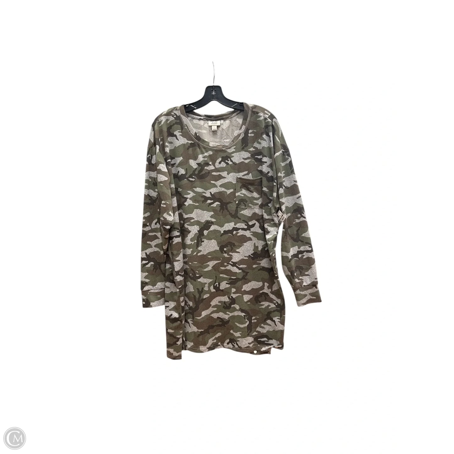 Sweater By Clothes Mentor In Camouflage Print, Size: L
