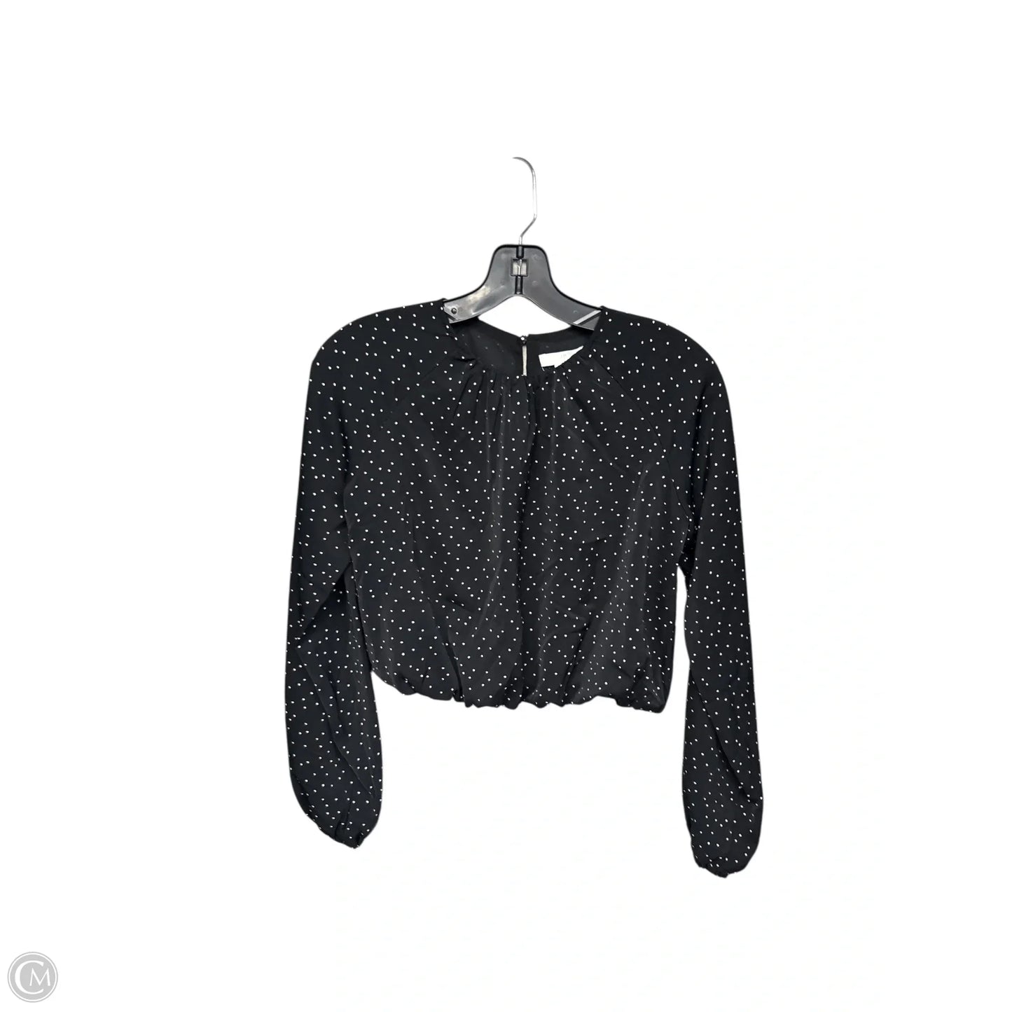 Top Long Sleeve By H&m In Black & White, Size: Xs