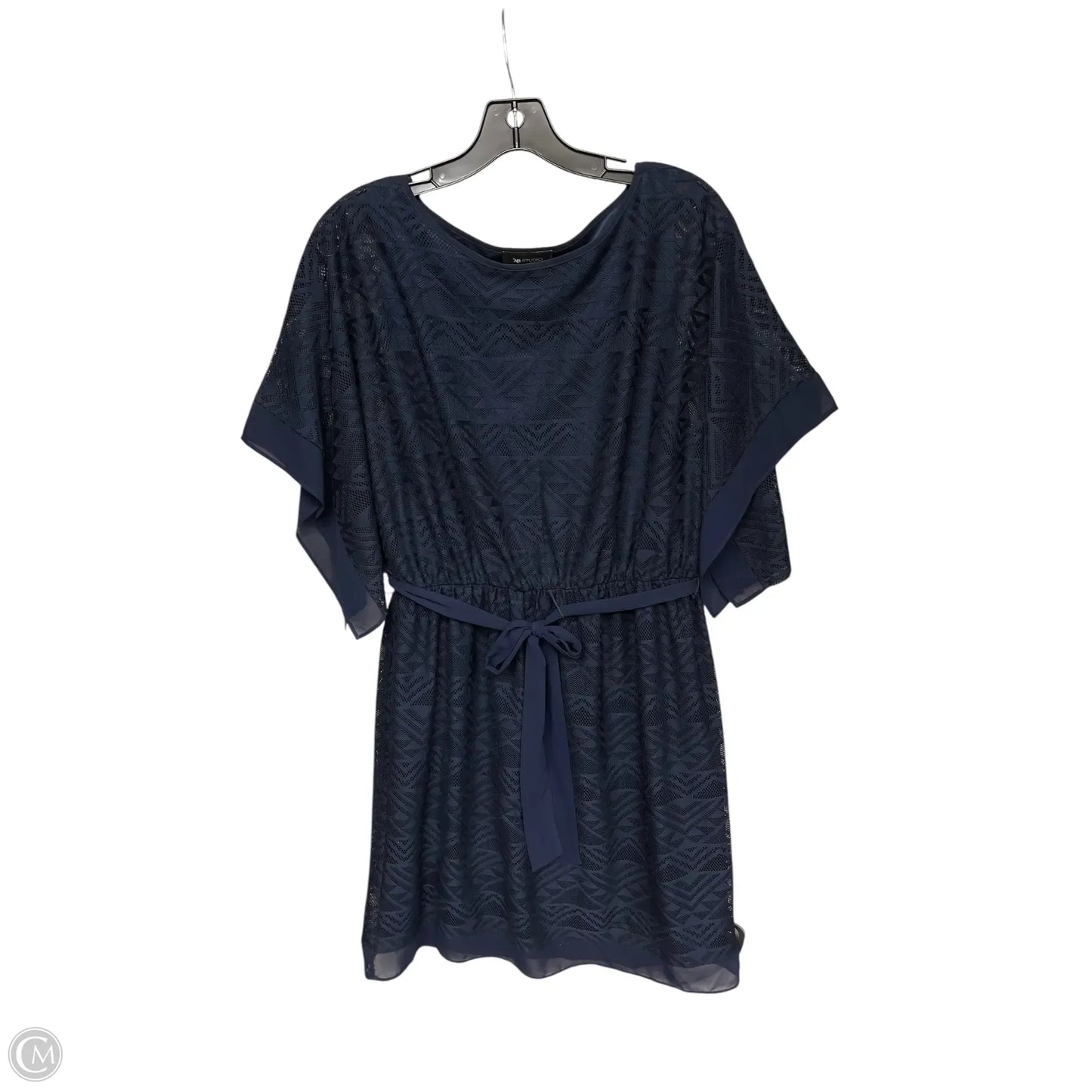 Dress Casual Midi By Ab Studio In Navy, Size: L