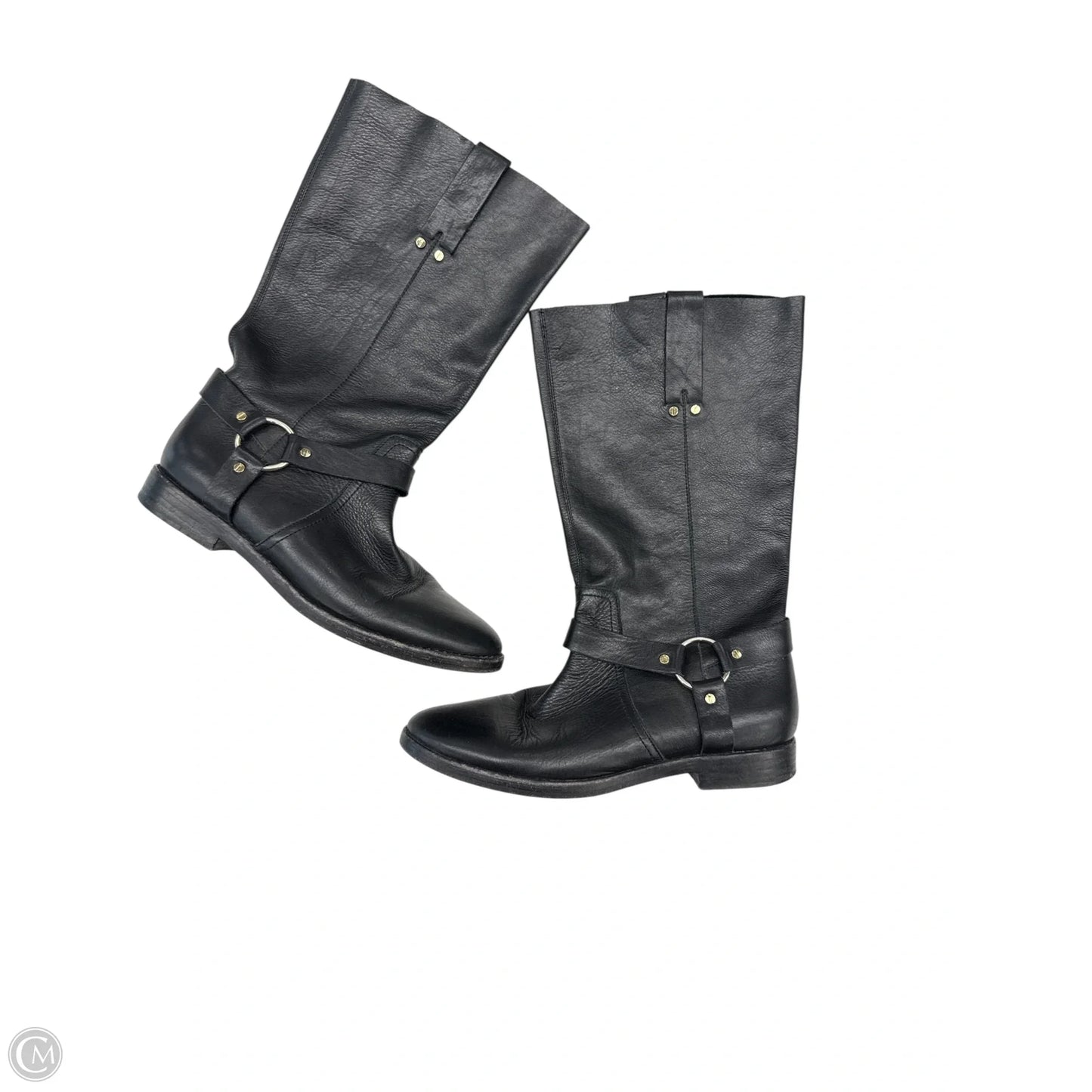 Boots Leather By Joie In Black, Size: 7.5