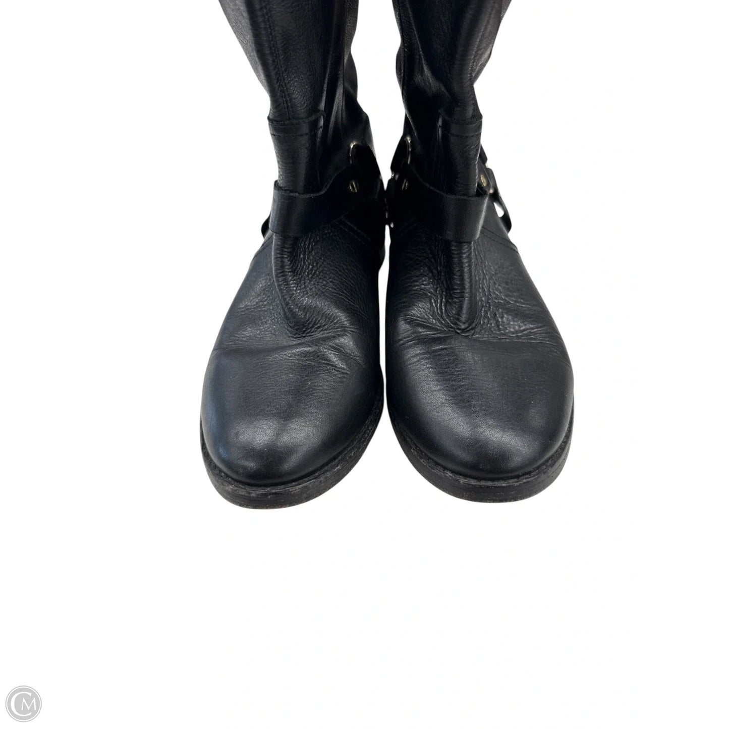 Boots Leather By Joie In Black, Size: 7.5