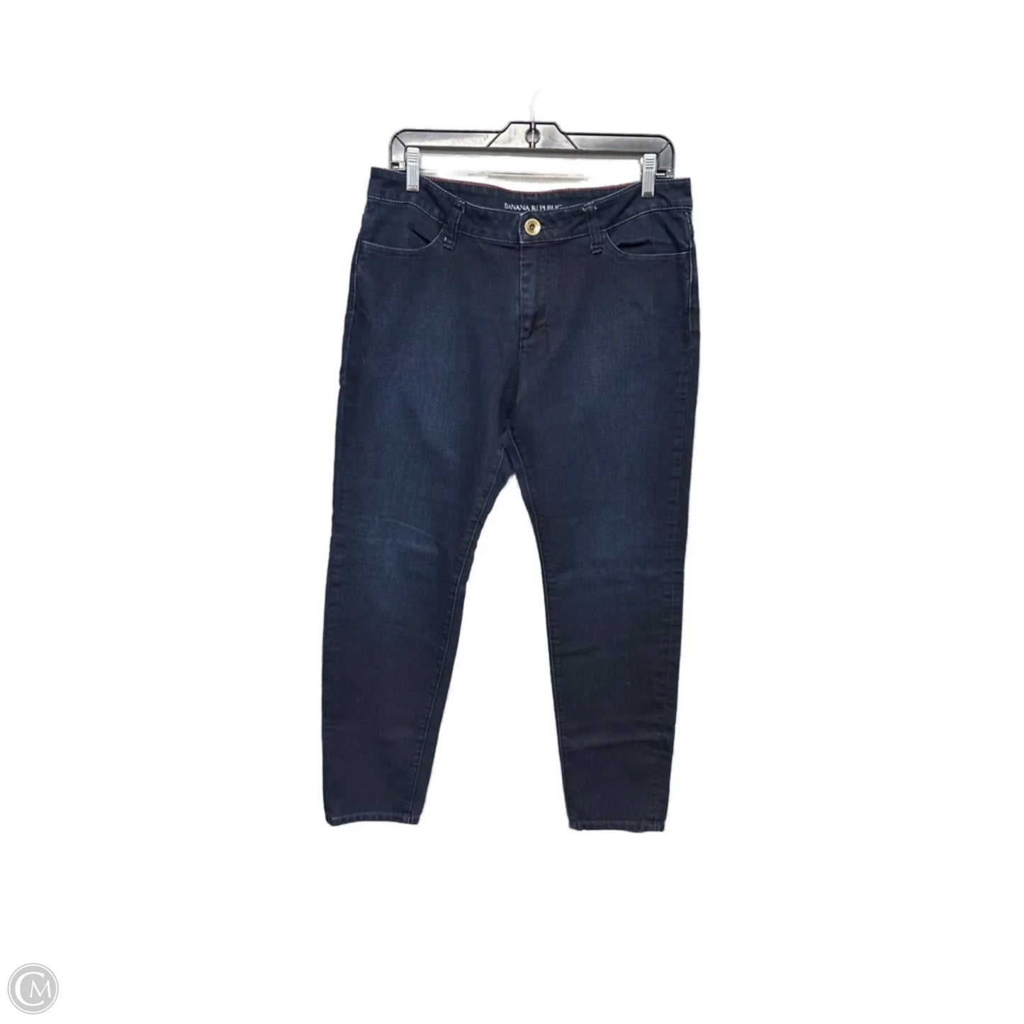 Jeans Skinny By Banana Republic In Blue Denim, Size: 12